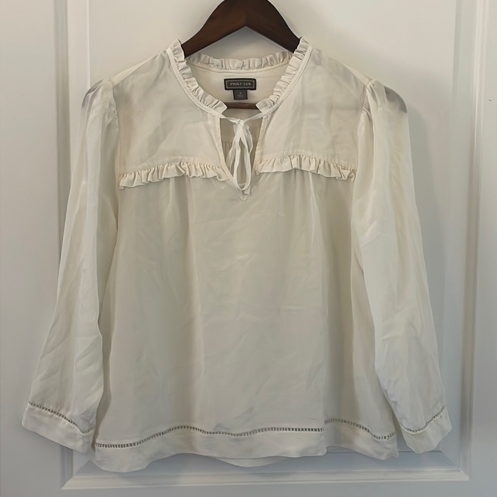 J. Crew Point Sur Blouse